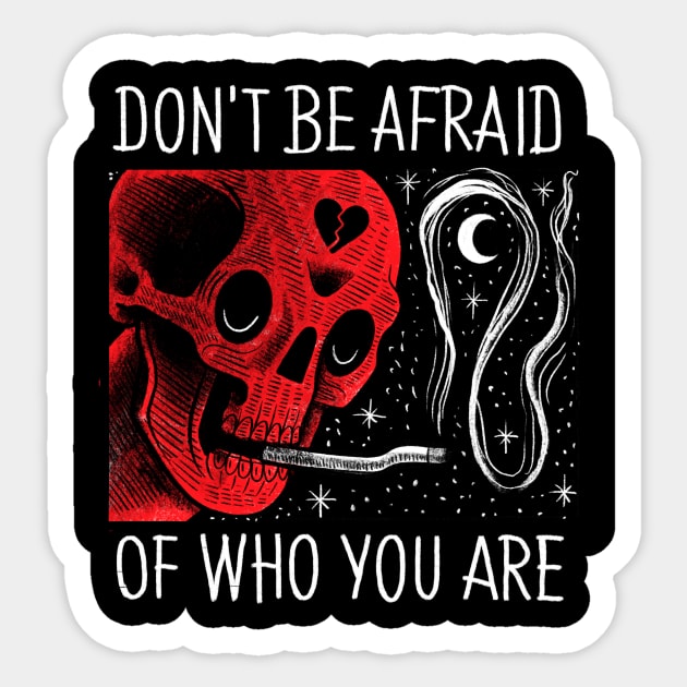 DONT BE AFRAID Sticker by DANIELE VICENTINI